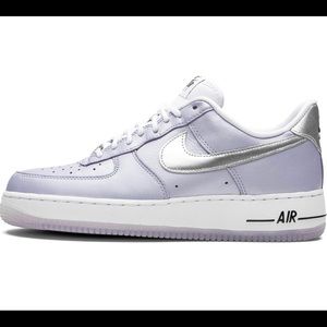 Nike Air Force 1 07 womens shoes oxygen purple/metallic silver